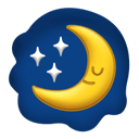 Good-night moon emoji
